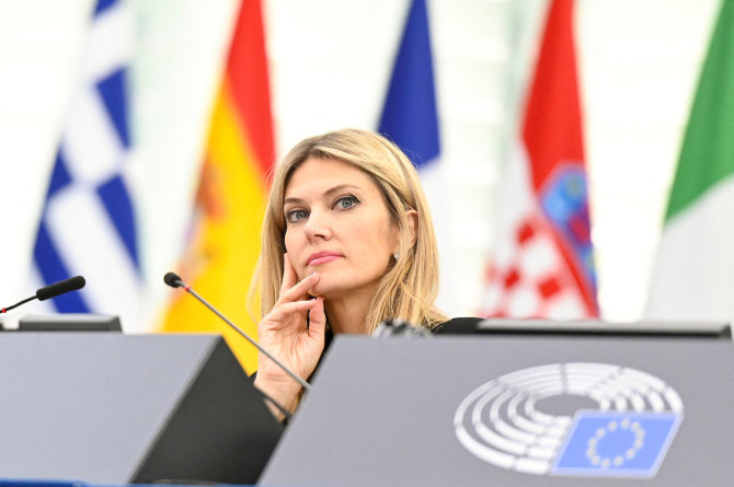 „Reuters“/„Scanpix“/Europos Parlamento pirmininkės pavaduotoja Eva Kaili