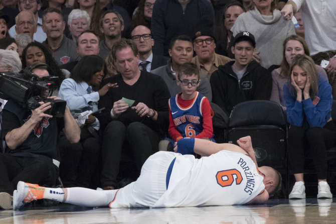 AFP/„Scanpix“ nuotr./Kristapas Porzingis