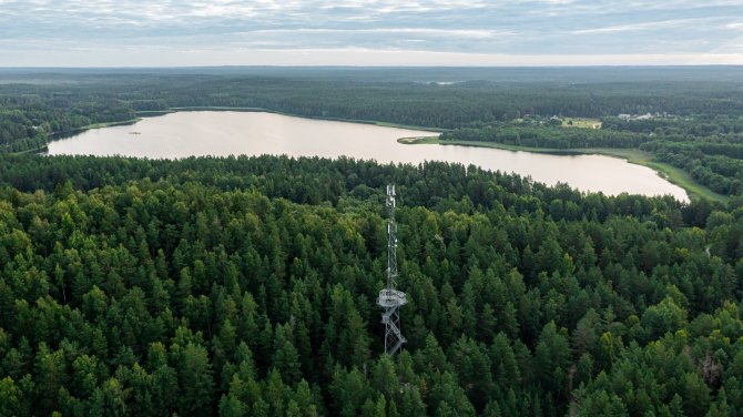 Pranešimo autorių nuotr. / Netoli Ginučių kaimo esantis apžvalgos bokštas