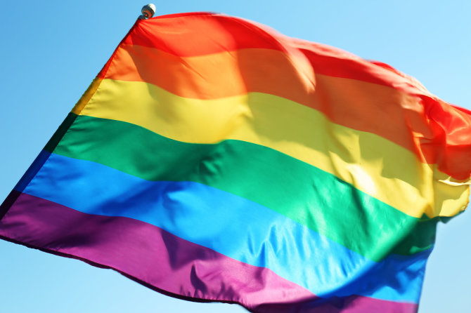 123RF.com nuotr. / LGBTQ bendruomenės vėliava