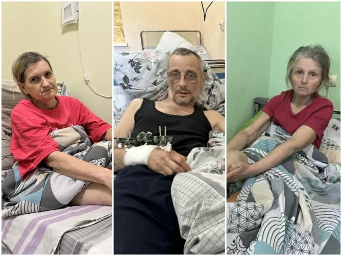 Svitlanos Horijevos nuotr./Sužeisti ukrainiečiai gydosi ligoninėje