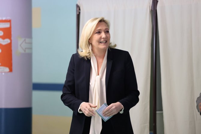 Imago / Scanpix nuotr./Marine Le Pen atidavė savo balsą