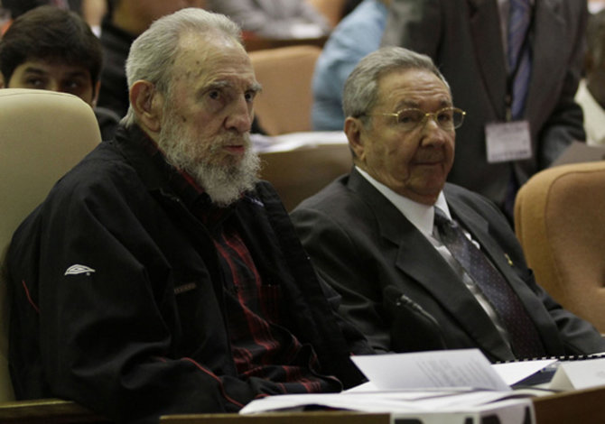 „Reuters“/„Scanpix“ nuotr./Fidelis ir Raulis Castro