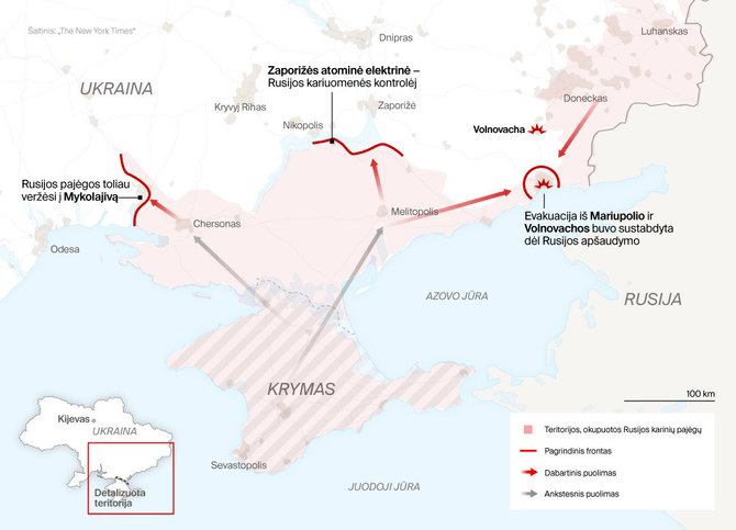 Rusijos puolimas Ukrainos pietuose