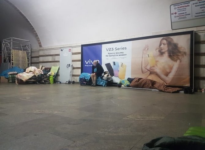 Kyjivo metro kovo 29 dieną