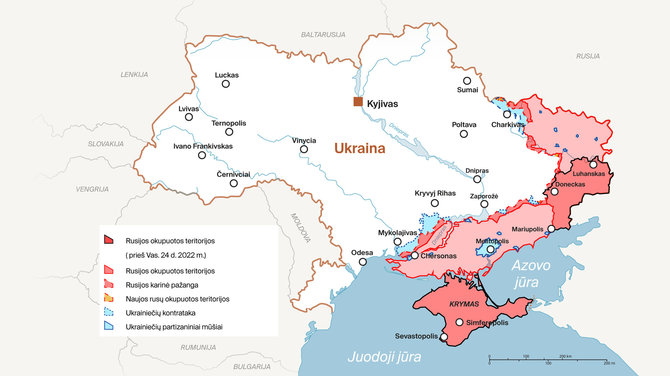 Ukrainos karo žemėlapis