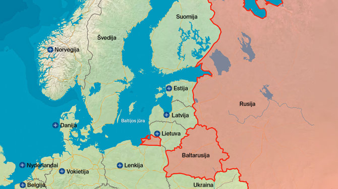 Šiaurės Europos žemėlapis