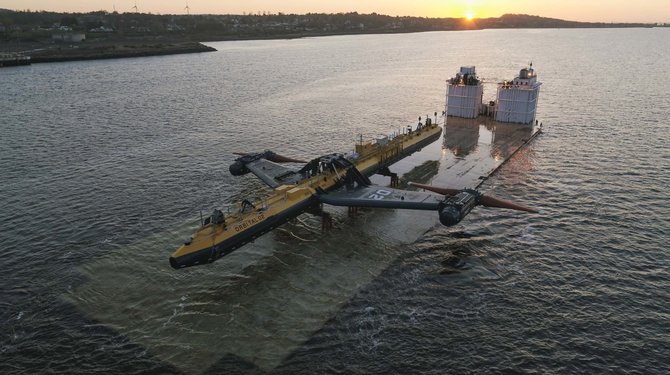 Cover images/ Scanpix nuotr./Škotijos „Orbital Marine Power“ pristatė galingiausią pasaulyje potvynių turbiną