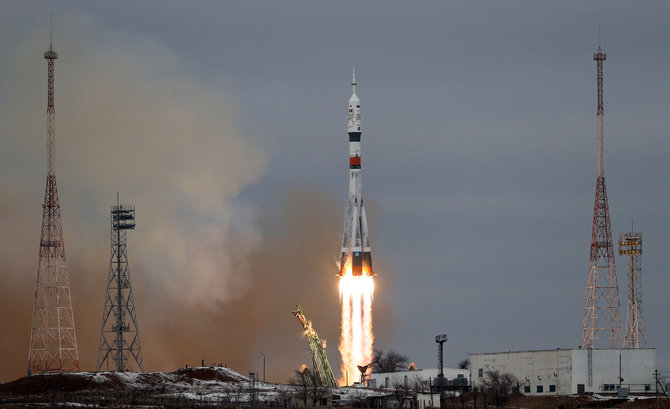 Scanpix/Sergei Savostyanov/TASS /„Sojuz MS-20“ pakilimas į TKS