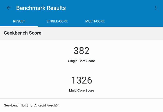 N.Davalgos nuotr./„Geekbench 5“ rezultatai