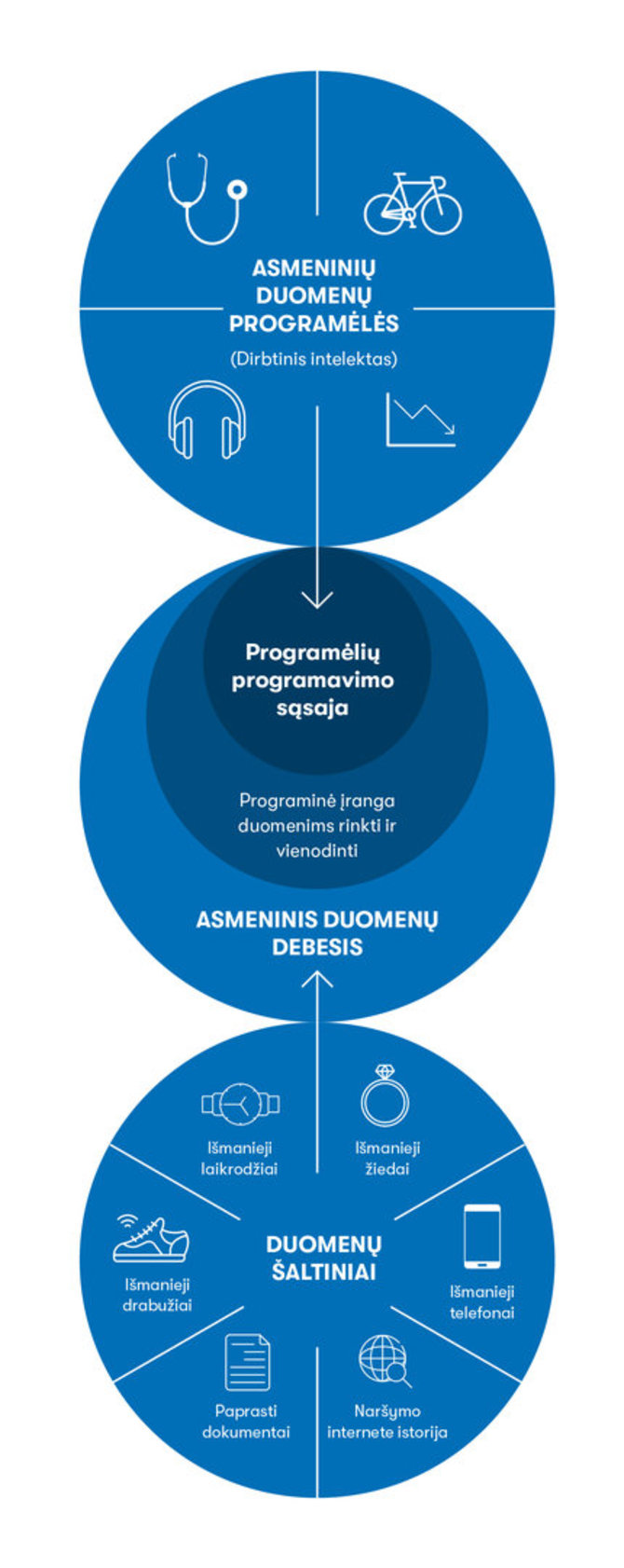 Žurnalas „Spectrum“/Asmeninio duomenų debesies veikimo schema