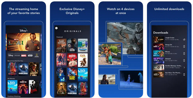 „App Store“/ Ekrano nuotr./„Disney +“ programėlė