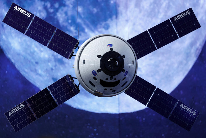 „Reuters“/„Scanpix“ nuotr./„Orion“ erdvėlaivio modelis