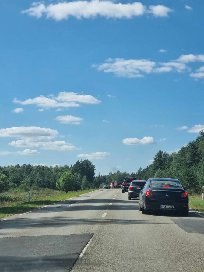 15min skaitytojo nuotr./Avarija prie Daugų