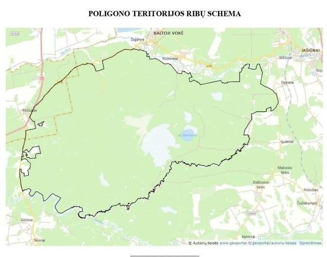 15min nuotr./Numatoma Rūdninkų poligono teritorija