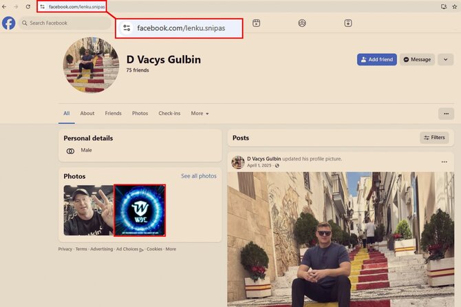 15min iliustracija, „D Vacys Gulbin“ paskyra