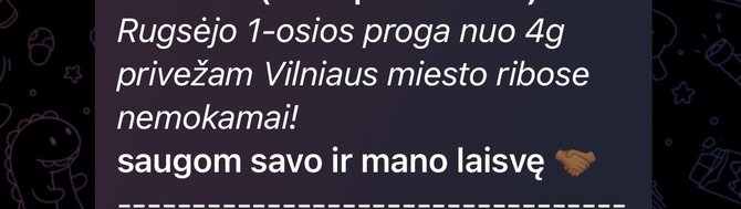 Reklama privačiose socialinio tinklo „Telegram“ grupėse 