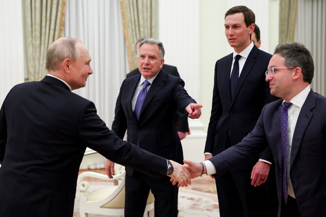 Scanpix nuotr./ Witkoffas ir Kushneris atvyko į Maskvą derybų su Putinu dėl Ukrainos klausimu