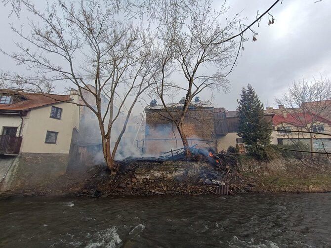 Pauliaus Peleckio / BNS nuotr./Gaisras Užupyje