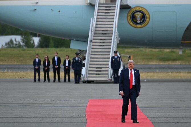 Scanpix nuotr./Putinas ir Trumpas susitiko Aliaskoje