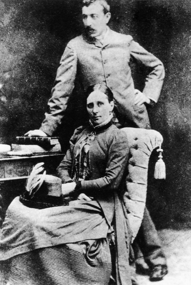 Leidyklos nuotr./Gogenas ir Metė Gad netrukus po vestuvių 1873 m. lapkritį.