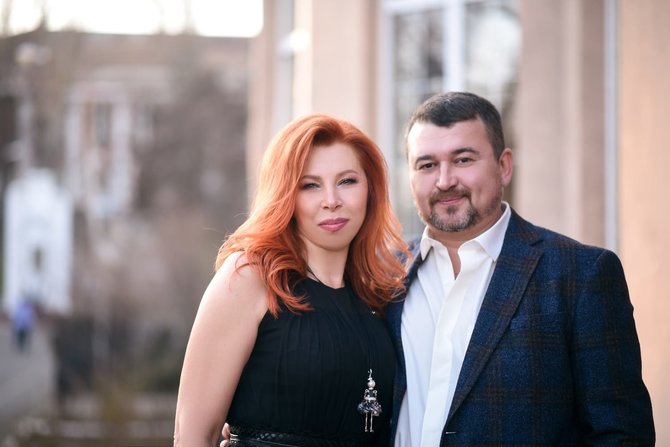 Asmeninio archyvo nuotr./Irina Prodkova su vyru