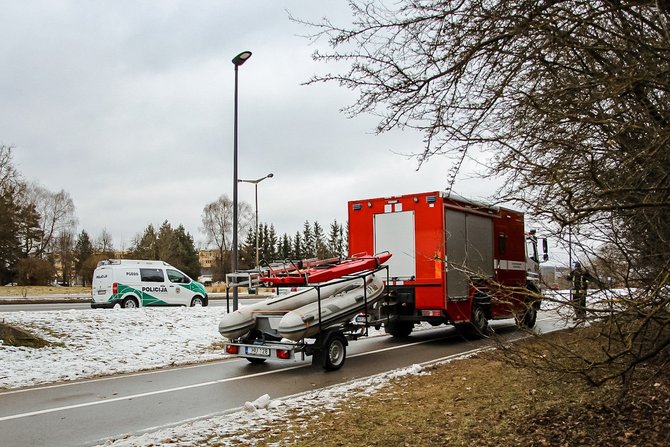 jp.lt/Živilės Večiorkutės nuotr./Rastas automobilis, toliau vykdytos žmogaus paieškos