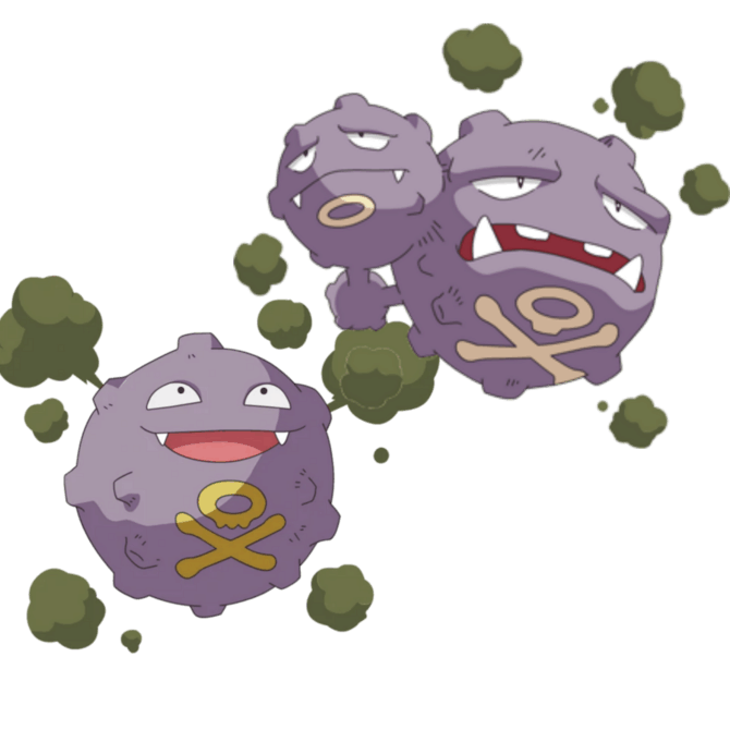 "DevianArt" nuotr./Koffing ir Weezing