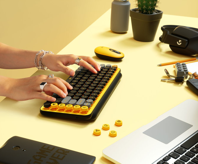 "Logitech" nuotr./„Logitech POP Keys ir pelė“