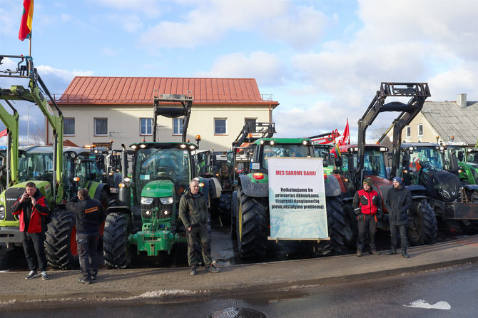 Algimantas Ambroza/BNS/Protestuojantys ūkininkai