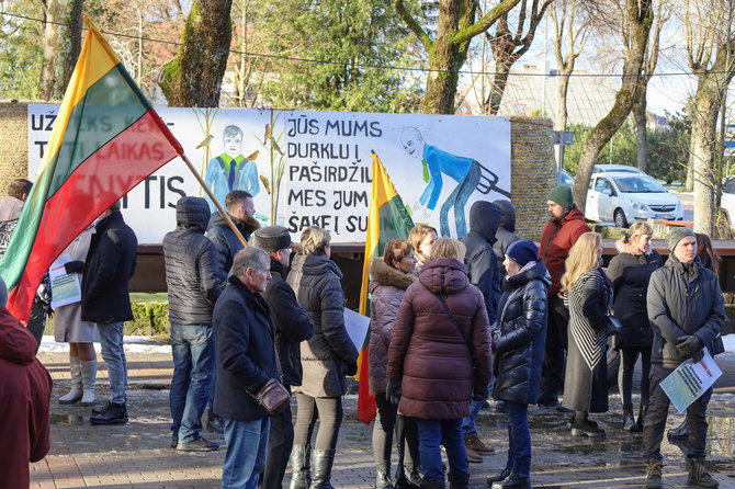 Algimantas Ambroza/BNS/Protestuojantys ūkininkai