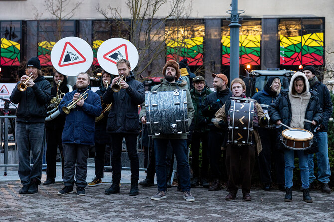 Pauliaus Peleckio / BNS nuotr./Kultūros bendruomenės finalinis mitingas