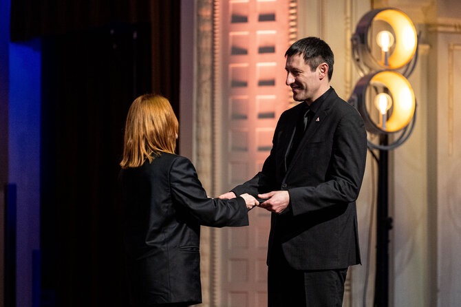 Pauliaus Peleckio / BNS nuotr./Lietuvos nacionalinių kultūros ir meno premijų bei Nacionalinės Jono Basanavičiaus premijos laureatų pagerbimo iškilmės