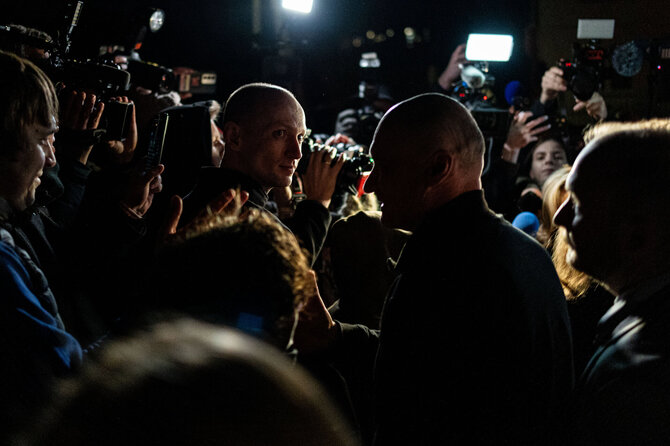 Pauliaus Peleckio / BNS nuotr./Į Lietuvą atvyko išlaisvinti Baltarusijos politiniai kaliniai