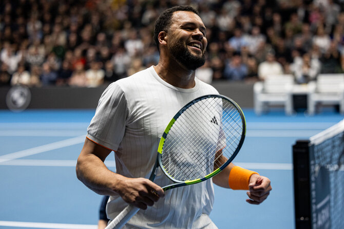 Pauliaus Peleckio / BNS nuotr./Ričardas Berankis – Jo-Wilfredas Tsonga