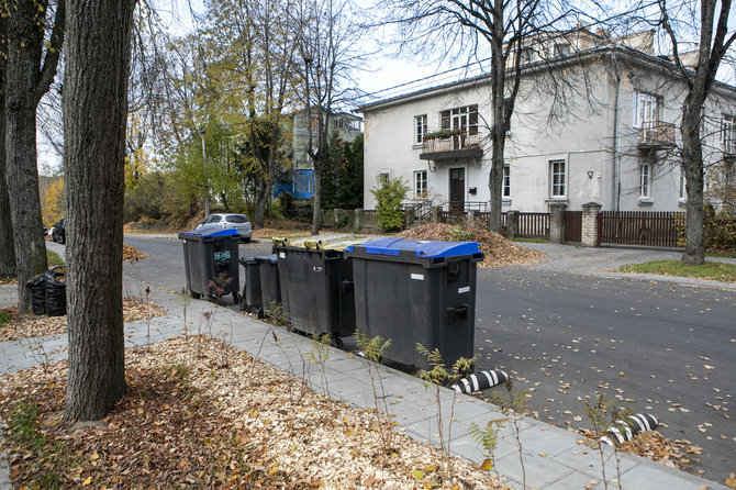 Pauliaus Peleckio / 15min nuotr./Konteineriai Žveryne, Pušų gatvėje