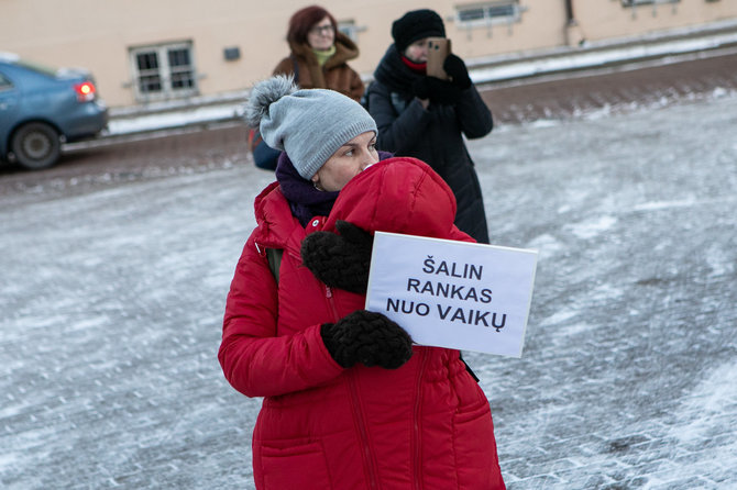 Pauliaus Peleckio / 15min nuotr./Protestas prieš „Galimybių pasą“ vaikams