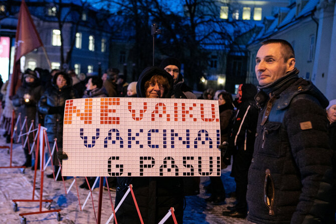 Pauliaus Peleckio / 15min nuotr./Protestas prieš „Galimybių pasą“ vaikams
