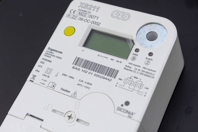 Pauliaus Peleckio / BNS nuotr./Išmaniojo elektros skaitiklio diegimas