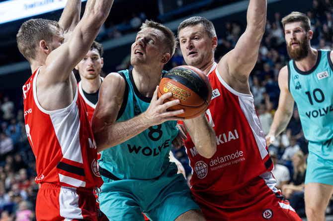 Pauliaus Peleckio / BNS nuotr./LKL rungtynės: „Wolves“ – Mažeikių „M Basket"