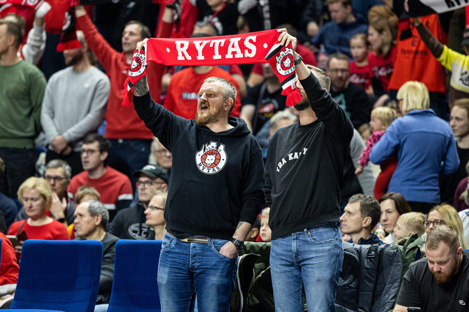 Pauliaus Peleckio / BNS nuotr./LKL rungtynės: Vilniaus "Rytas" - "Wolves"