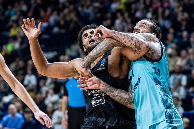 Pauliaus Peleckio / BNS nuotr./Europos taurės rungtynės: Vilniaus „Wolves-Twinsbet“ - Trento „Dolomiti Energia“