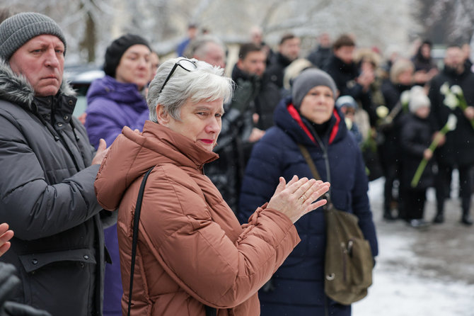 Gintarė Daknytė / BNS/Į paskutiniąją kelionę išlydimas aktorius Sigitas Jakubauskas