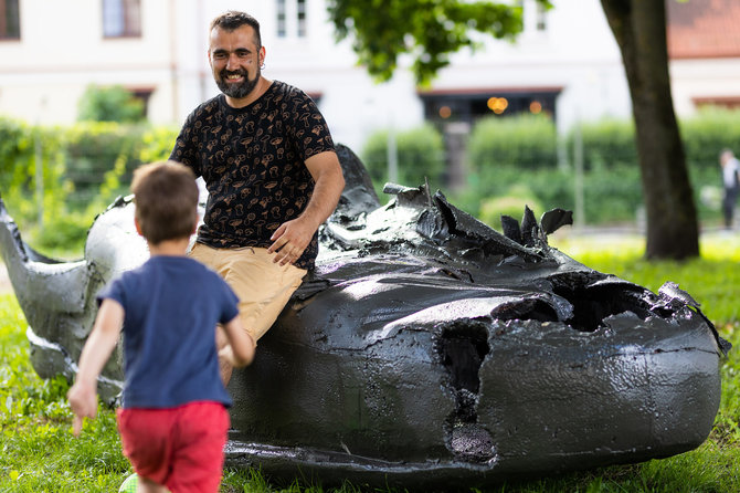 Gretos Skaraitienės / BNS nuotr./Ukrainos kompozitorius Anton Baibakov