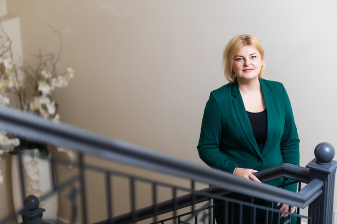 Gretos Skaraitienės / BNS nuotr./Giedrė Blazgienė – „Mano bankas“ vadovė