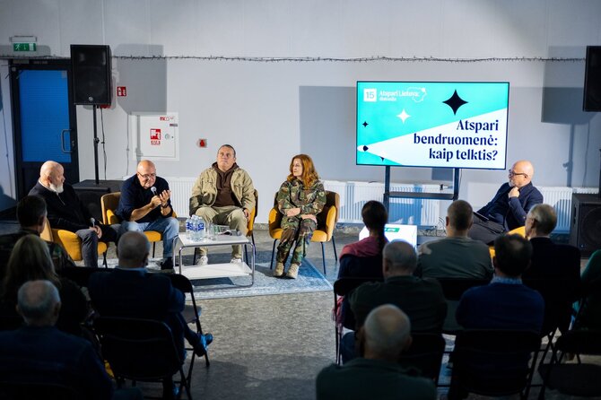 Skirmanto Lisausko/BNS nuotr./Diskusija „Atspari Lietuva“