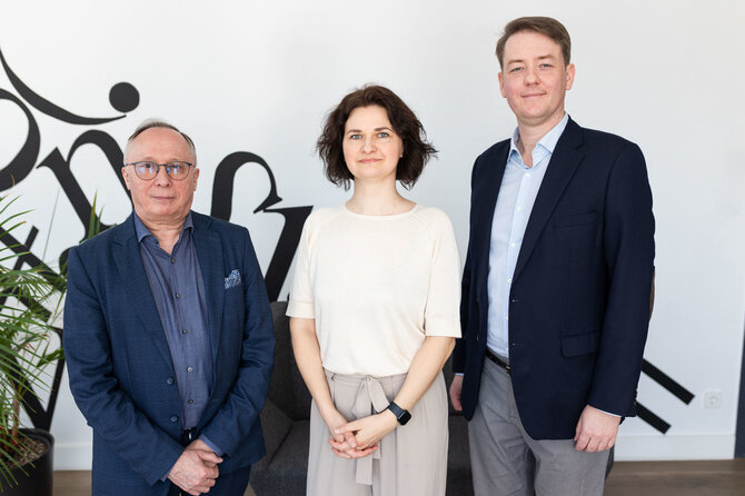 Skirmantas Lisauskas/ BNS nuotr./Prof. dr. Algis Krupavičius, Eglė Gabrytė, Prof. dr. Andrius Stasiukynas