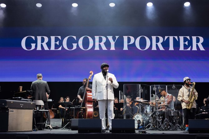 Skirmanto Lisausko / BNS nuotr./Gregory Porter koncertas Valdovų rūmuose