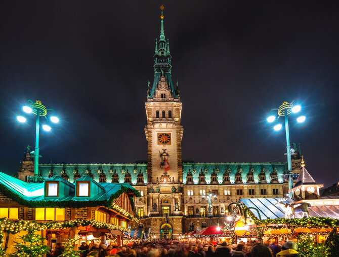 „iStock“ nuotr. / Kalėdinis Hamburgas, Vokietija