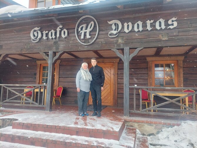 Tomo Juknevičiaus nuotr. / „Grafo dvaras“, Vanda Vėjalis ir Lukas Brasiun